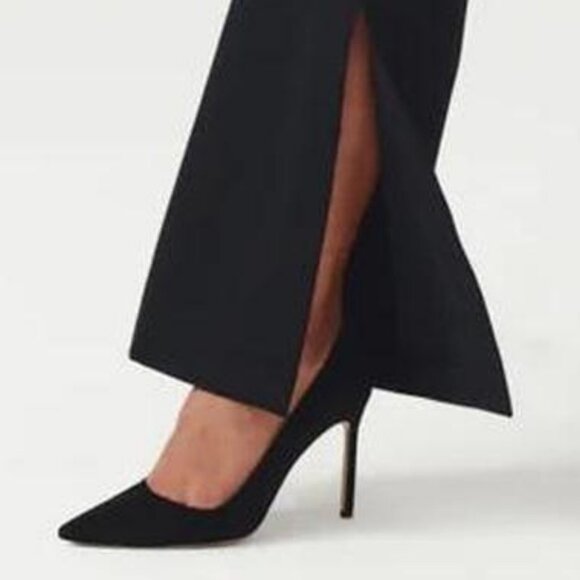 SPANX $150 PERFECT PANT SPLIT HEM Side Ponte S L Bootcut Flare - Picture 8 of 9